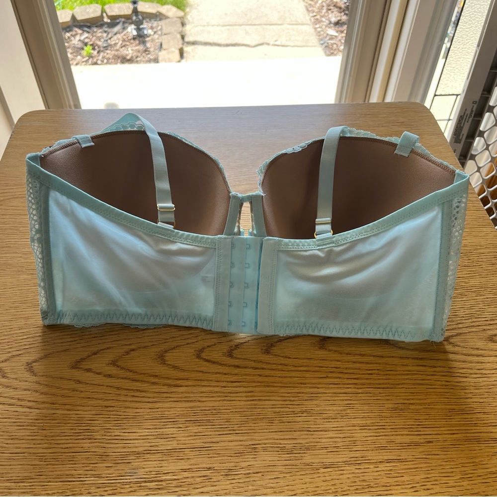 ADORE ME Margaritte light blue lace push up balconette bra - Picture 5 of 5